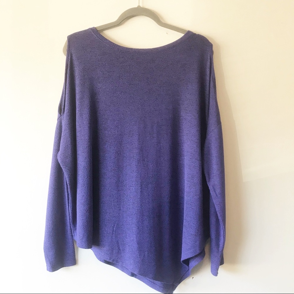 Mossimo Cold Shoulder Asymmetrical Top